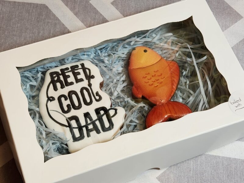 Dad's day cookies fathers day gift special  for fathers day man's  present reel cool dad dude cookie box  decorated customized from scratch - Image 2