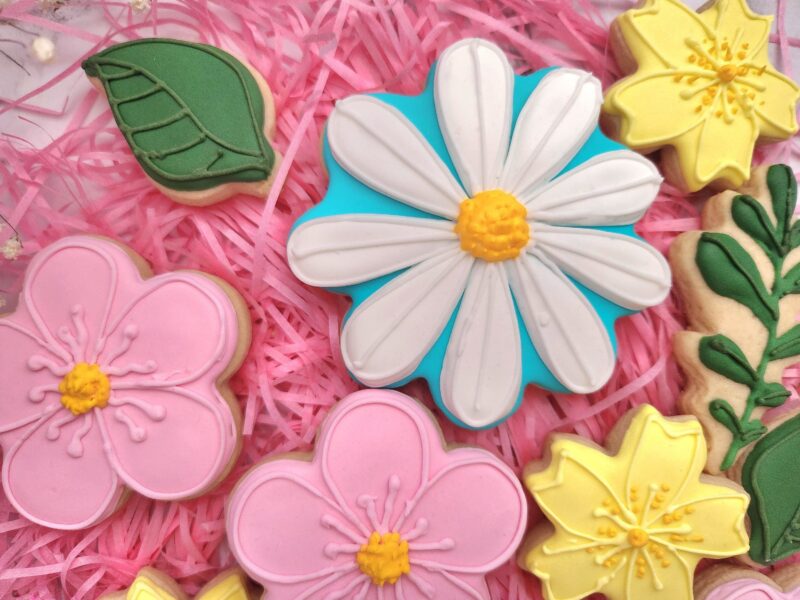 Mom's day flower shugar cookies  floral design  summer cookie bouquet in jar mothers woman girl teenager  gift  present - Image 7