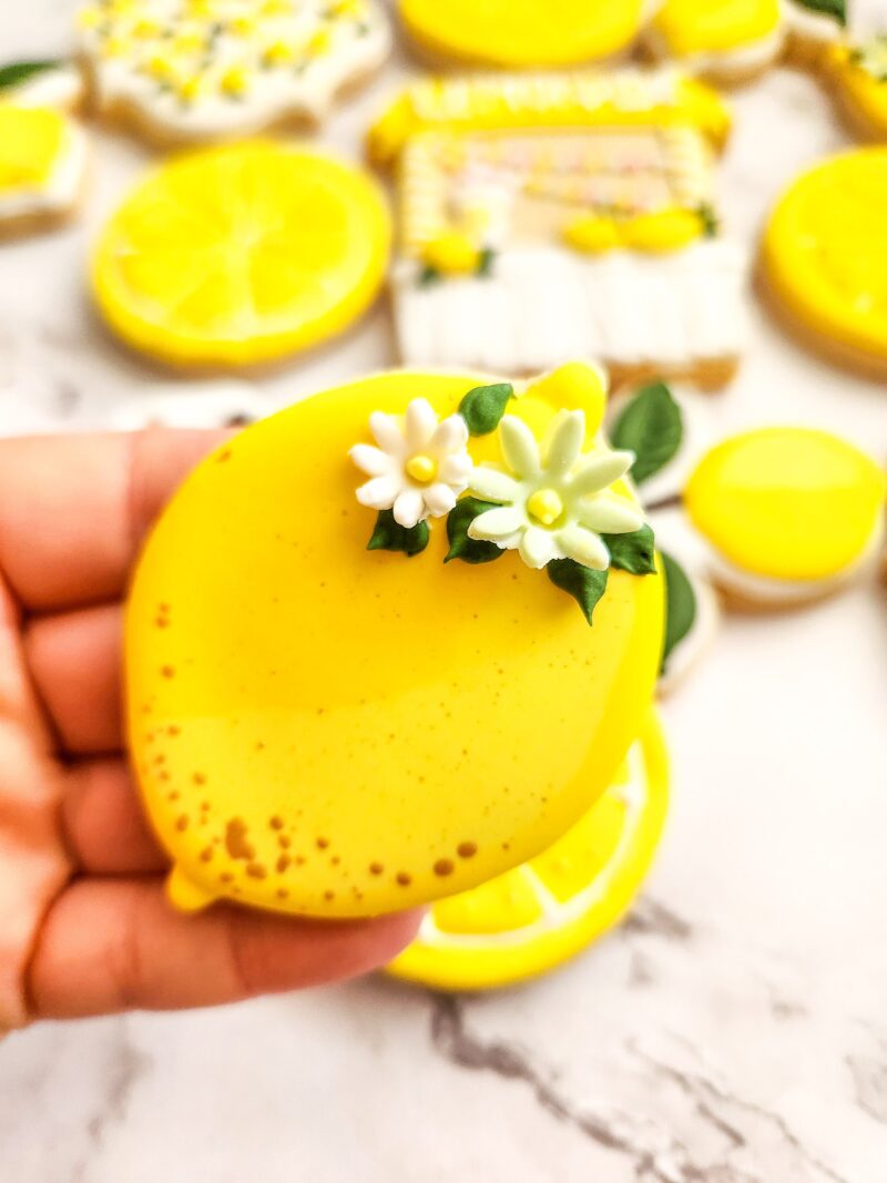 Cookies lemon taste lemons shape shugar cookie fruits yellow color adorable woman's present gift softbite natural anniversary birthday party - Image 2
