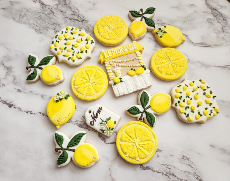 Cookies lemon taste lemons shape shugar cookie fruits yellow color adorable woman's present gift softbite natural anniversary birthday party - Image 9