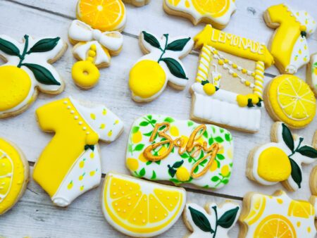Baby  babyshower lemon taste lemons shape shugar cookie  yellow color adorable softbite natural anniversary birthday party little cuitie